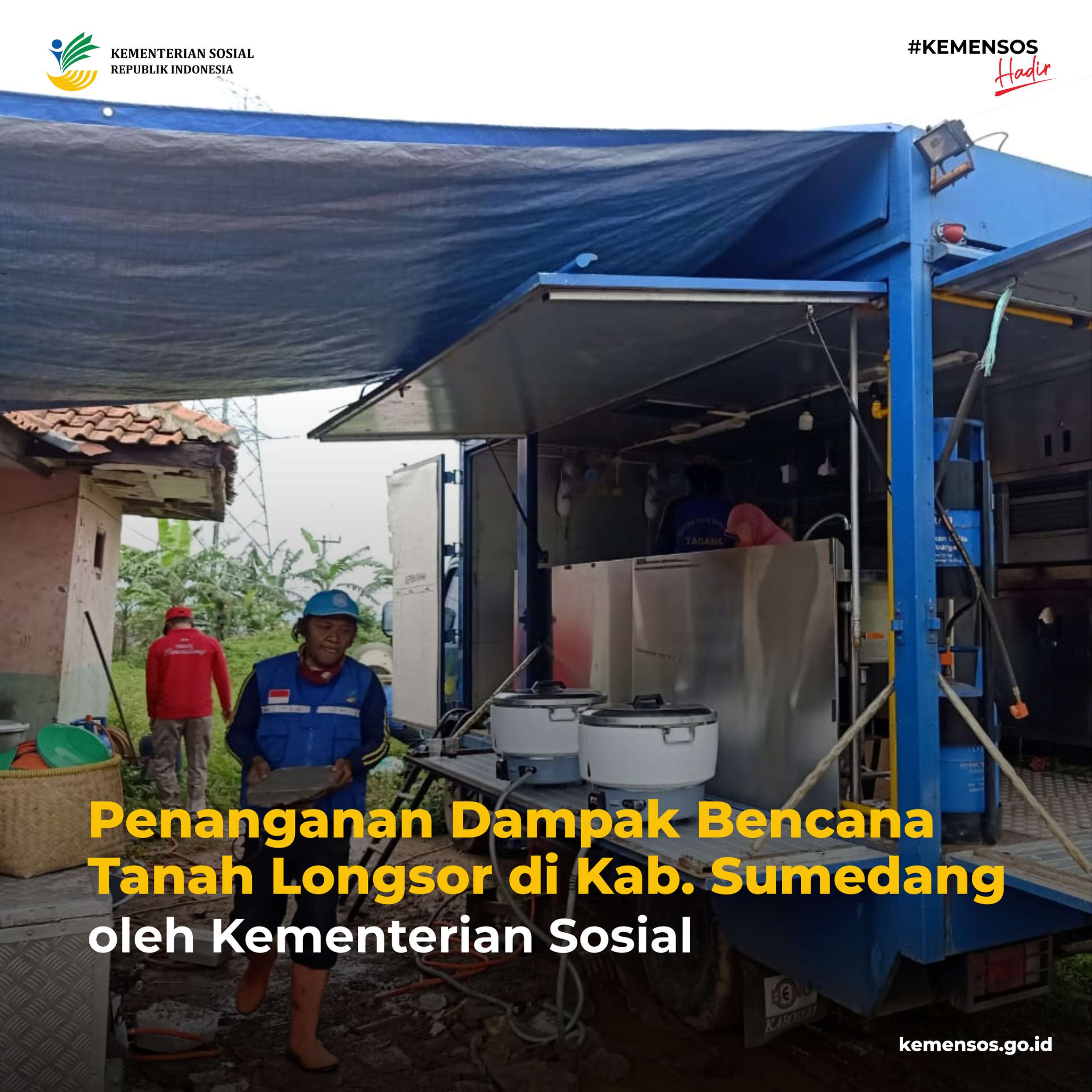 Penanganan Dampak Bencana Tanah Longsor di Sumedang, Jawa Barat